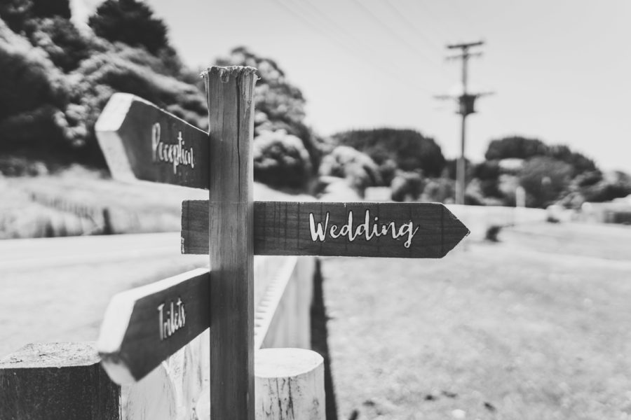 wedding sign